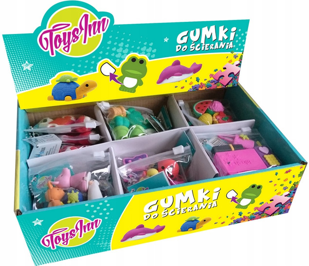 Gumki do Mazania ToysInn Puzzle Zwierzaki Wielokolorowe 4 szt.
