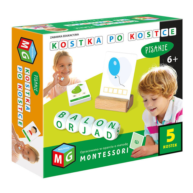 Kostka po kostce. Pisanie 5 kostek Multigra