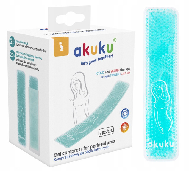 AKUKU Wkładka Żelowa KOMPRES ŻELOWY Do Okolic Intymnych CHŁODZI GRZEJE 683
