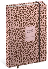 Kalendarz książkowy B6 2027 INTERDRUK Mat+UV Pattern