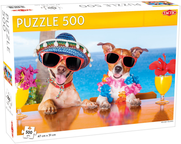 Tactic Puzzle 500 el. Psie Wakacje na Całego – Relaks dla Rodziny