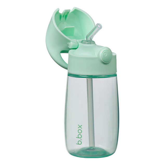B.Box Butelka ze Słomką Junior 380 ml Spearmint - Bidon Dziecięcy Niekapek