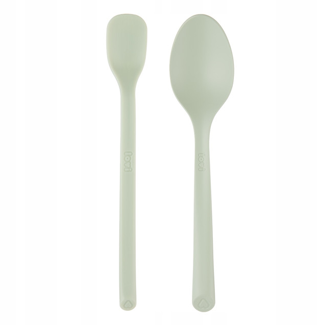 LOVI Zestaw Pierwsza Łyżeczka i Łyżka Stołowa PISTACJOWY 35/585_gre