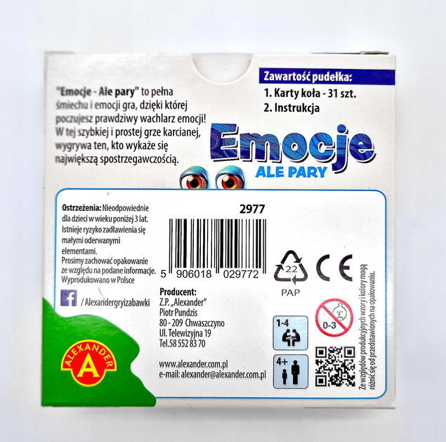 Gra karciana Ale Pary - Emocje | Alexander (+4)