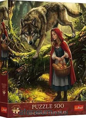 Puzzle Trefl 500 el. Czerwony Kapturek i Wilk Premium Plus