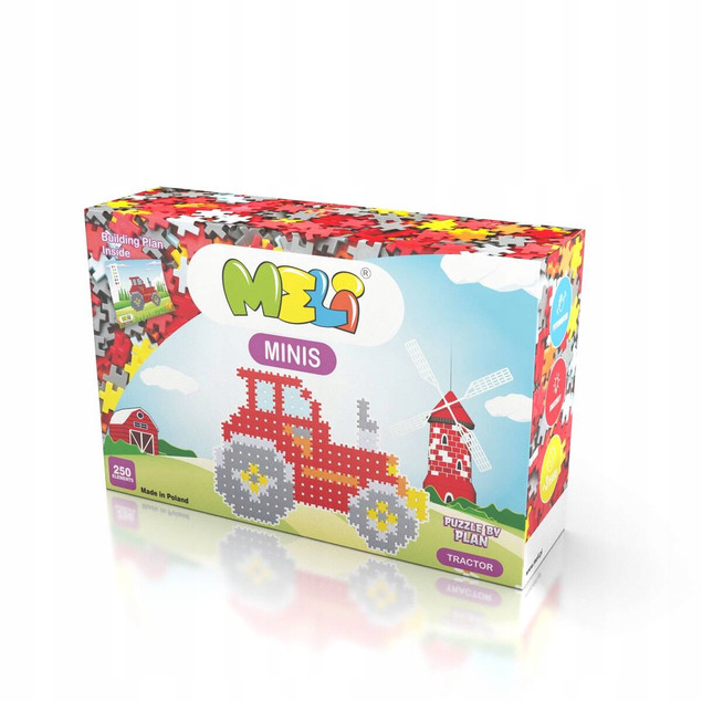Klocki Meli Minis Tractor 250 el. – Kreatywny Zestaw Budowlany