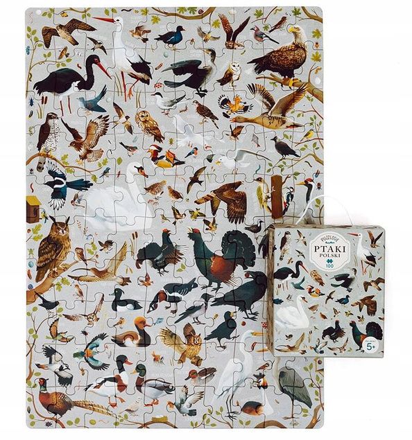 Puzzle 100 Układanka PuzzLove PTAKI Polskie Ptaszki Gatunki Obraz 5+ CzuCzu