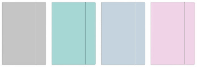 Teczka z gumką A5+ Pastel p10 INTERDRUK, cena za 1szt.