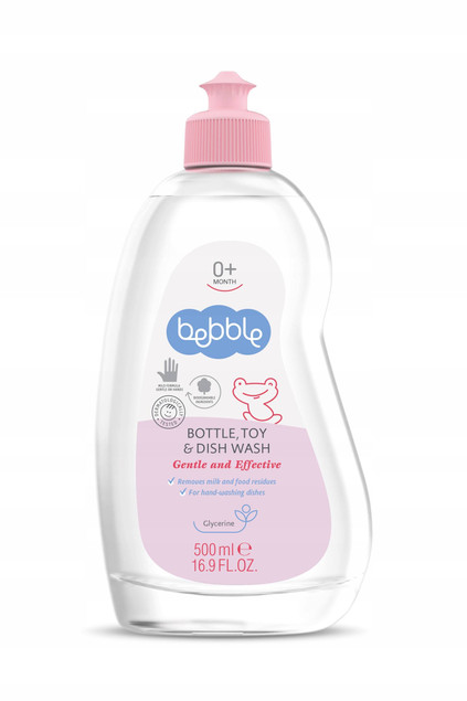 Płyn do mycia dziecięcych butelek, smoczków i zabawek Bebble - zestaw 4x500 ml