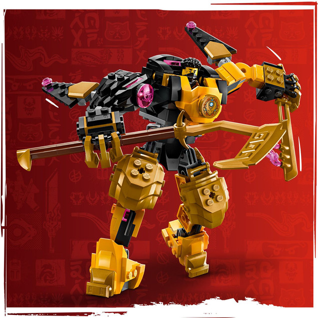 LEGO NINJAGO 71839 Arin i Robot Bojowy Spinjitzu – Modułowy Mech Ninja