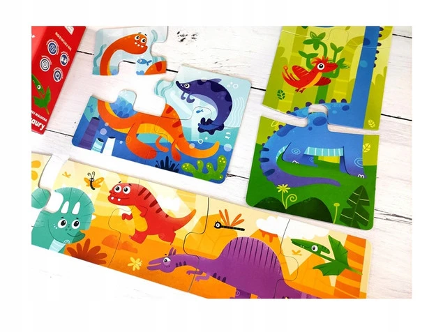 Puzzle Kapitan Nauka Układanki malucha. Dinozaury 13 elementów - Detale