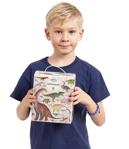 Puzzle 500 Układanka PuzzLove DINOZAURY Prehistoryczne Gady Kreda 9+ CzuCzu