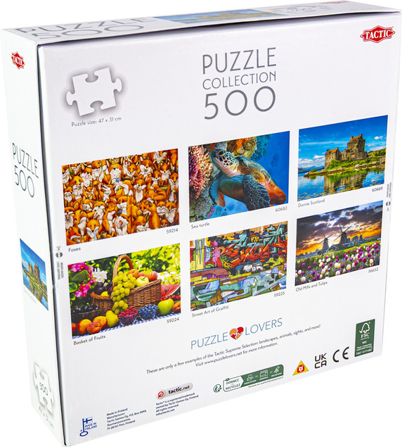 Puzzle Tactic 500 elementów – Malownicze Dornie, Szkocja