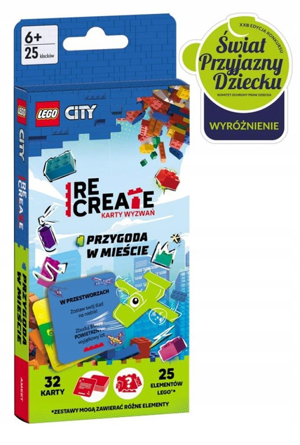 Lego Recreate. Karty wyzwań. Przygoda w mieście praca zbiorowa