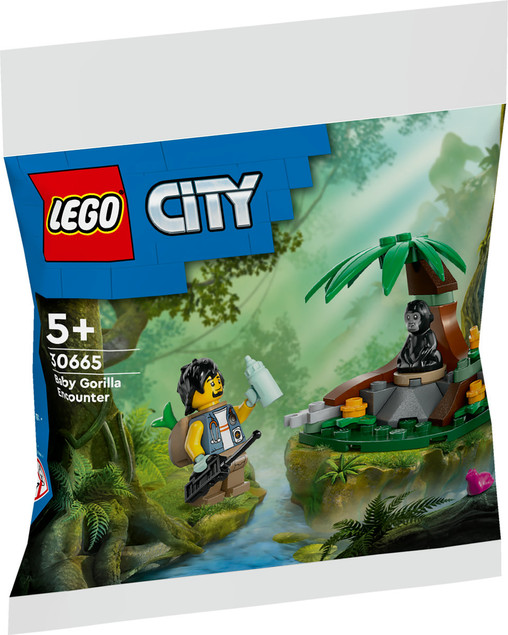 LEGO CITY 30665 Spotkanie z małym gorylem Figurka Dżungla Weterynarz
