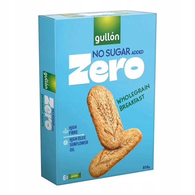 GULLON ciastka zbożowe pełnoziarniste 216 g bez dodatku cukru_2