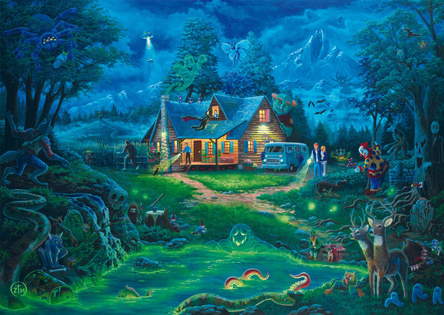 Puzzle 1000 el. Schmidt Spiele ZAC KINKADE Nawiedzony Dom - Premium Quality