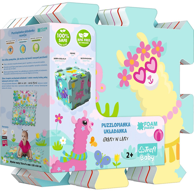 Puzzle Piankowe Gramy w Lamy Mata 8 Elementów Trefl 2+