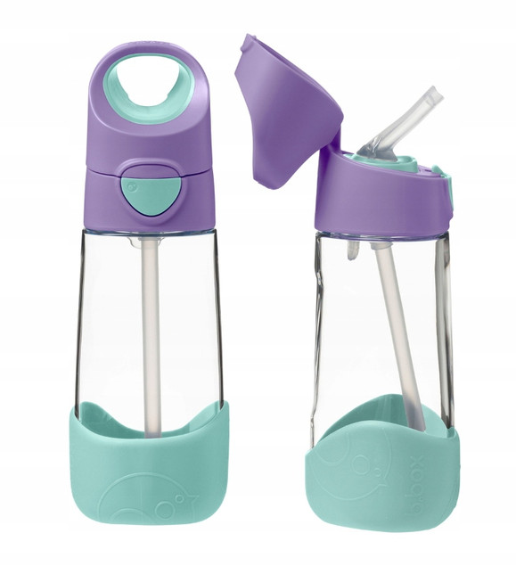 B.BOX Butelka Bidon Tritanowy FIOLETOWO BŁĘKITNA Lilac Pop 450 ml