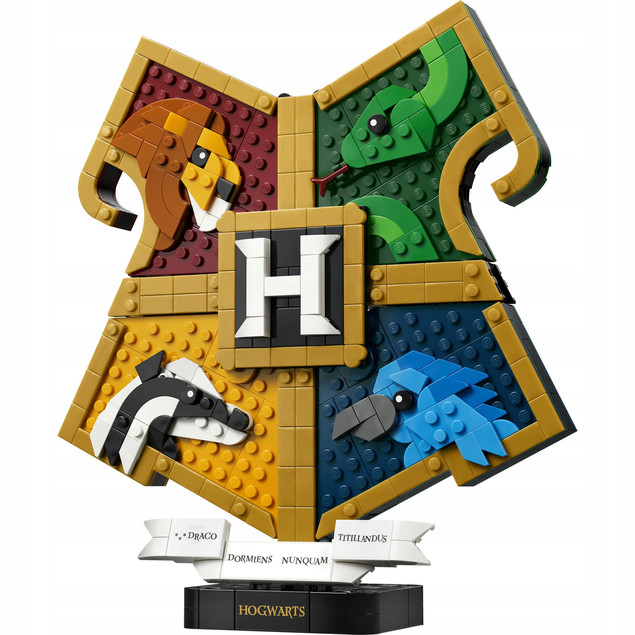 LEGO Harry Potter 76462 Herb Hogwartu – Domy: Gryffindor, Hufflepuff, Ravenclaw, Slytherin