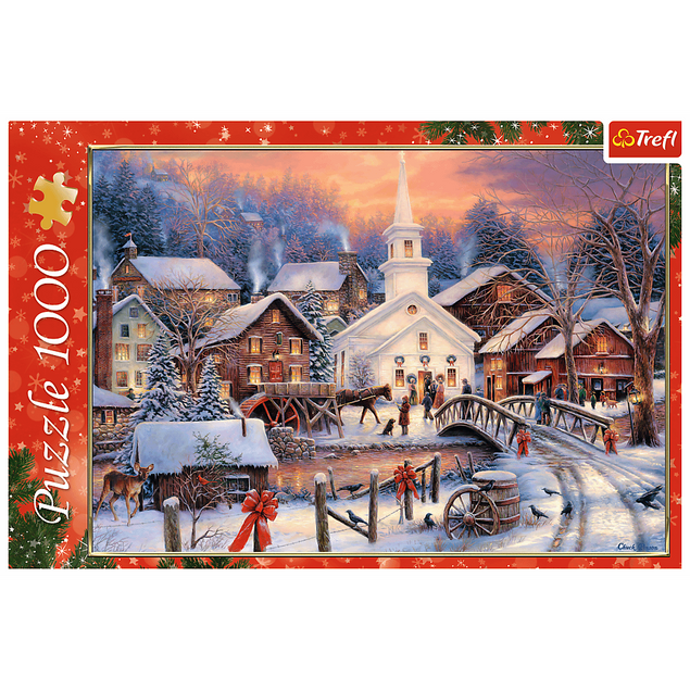 Puzzle 1000 Białe Święta TREFL