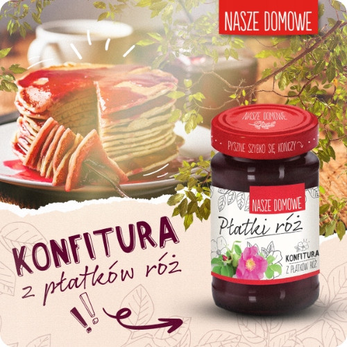 Konfitura płatków róż Premium Rosa 350g