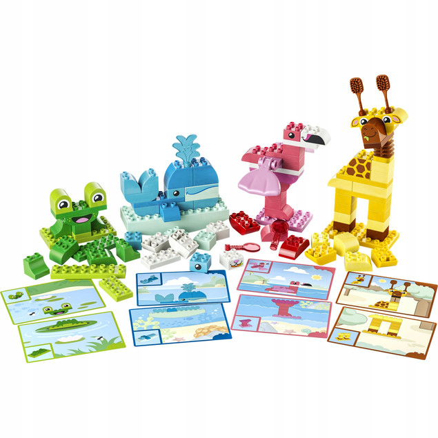 LEGO DUPLO 10472 Kreatywne Budowanie Zwierzątek | Zabawa Edukacyjna dla Dzieci 3+