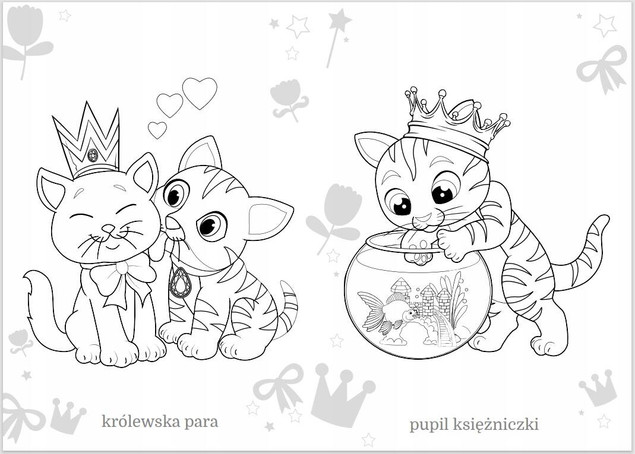 Maluszkowe malowanie. Kotki księżniczek