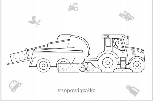 10x Kolorowanka Maluszkowe Malowanie Pojazdy Na Wsi 2+ Skrzat