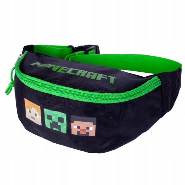 Nerka dziecięca Minecraft Astra czarny, zielony