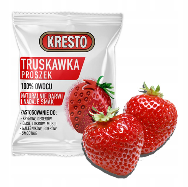 Liofilizowane truskawki proszek 15g