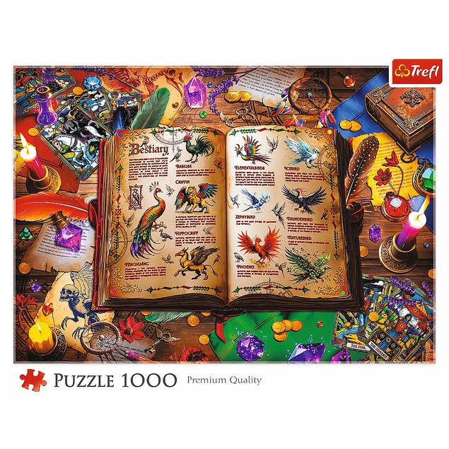 Puzzle Trefl 1000 elementów Atlas Fantastycznych Ptaków