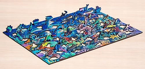 Ravensburger - Drewniane puzzle - Kolorowy świat morza 500