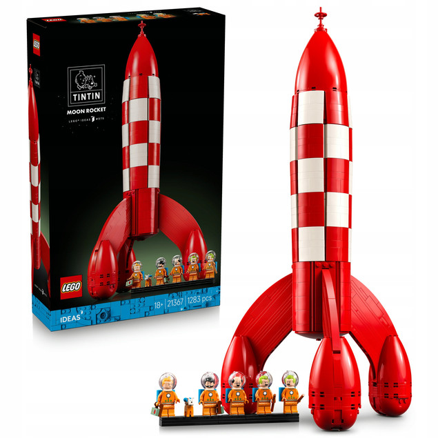 LEGO Ideas 21367 Tintin i Rakieta na Księżyc – Model Kolekcjonerski