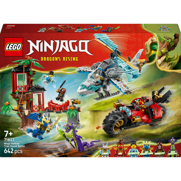 LEGO Ninjago 71857 Bitwa Ninja: Domek na Drzewie z Pojazdami Akcji