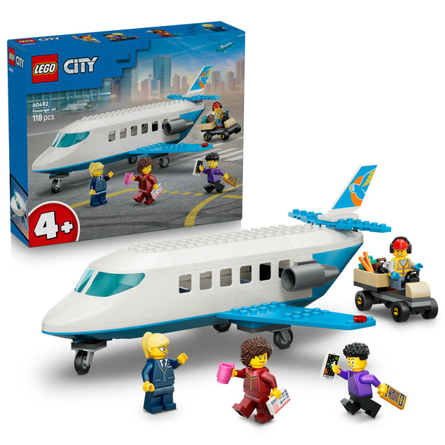 LEGO City Samolot Pasażerski 60492 Zestaw dla Dzieci 4+