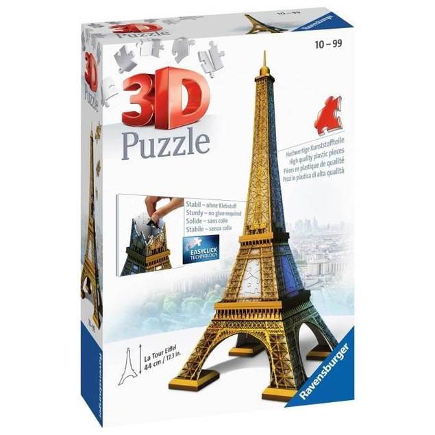Puzzle 3D Ravensburger Wieża Eiffela 216 elementów