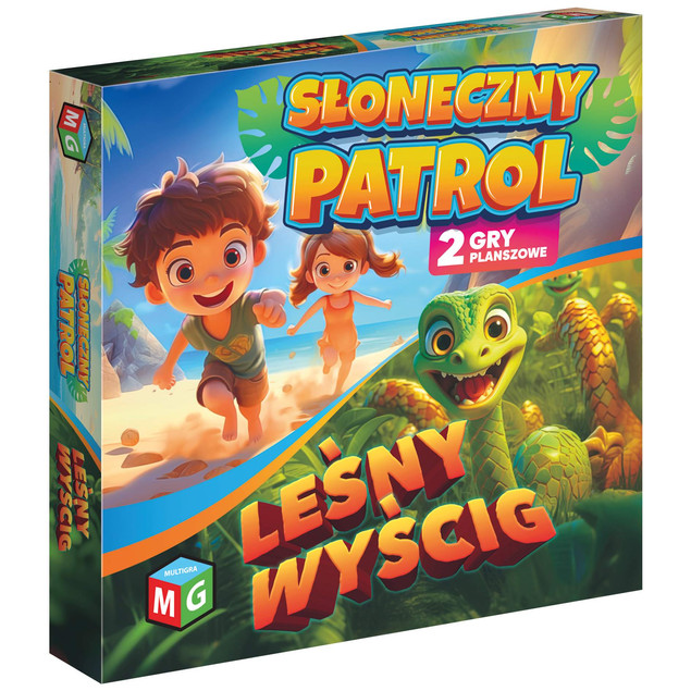 Gra Planszowa 2w1 Słoneczny Patrol Leśny Wyścig Alexander