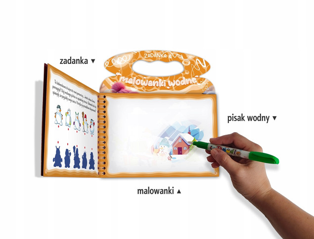 Zadanka & malowanki wodne. Bałwanek