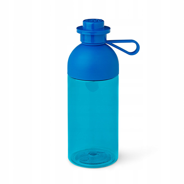 Bidon LEGO Butelka na Wodę Przezroczysta 500 ml Niebieska