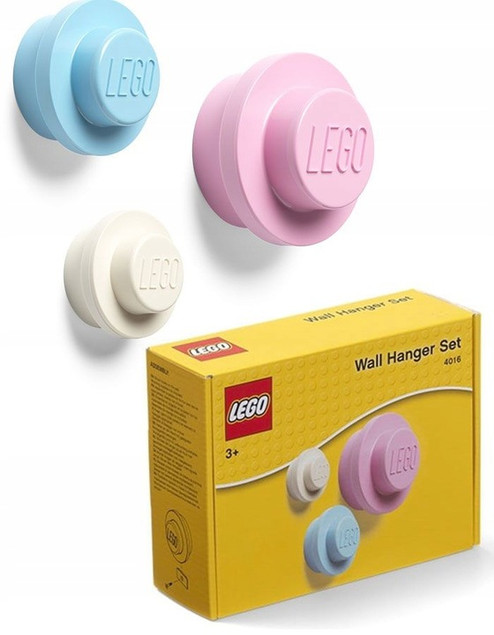 Wieszaki Ścienne LEGO Klocki Wielokolorowe – Zestaw