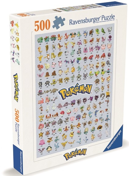 Ravensburger Puzzle 120005117 Pierwsze 151 Pokémonów 500 elementów
