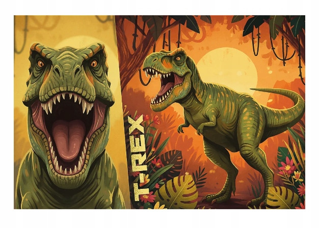 Puzzle Trefl 100 el. Inspired by Dino World T-Rex 16578 Dinozaur dla Dzieci