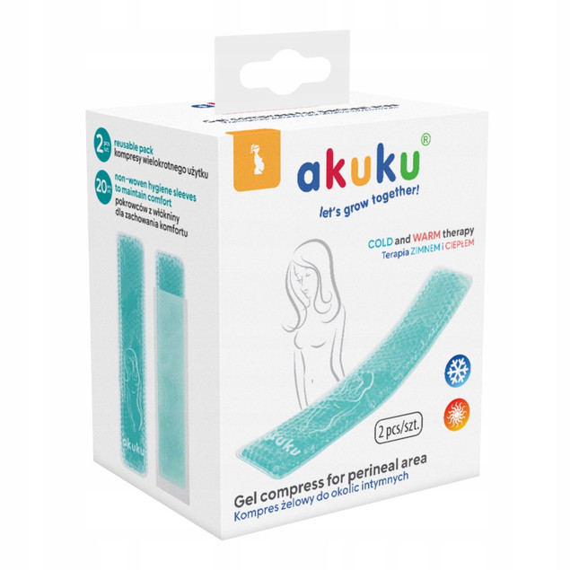 AKUKU Wkładka Żelowa KOMPRES ŻELOWY Do Okolic Intymnych CHŁODZI GRZEJE 683