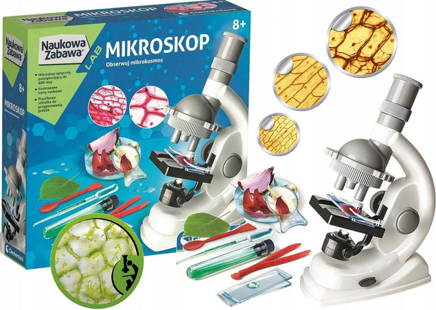 Naukowa zabawa. Doświadczenia z mikroskopem Clementoni