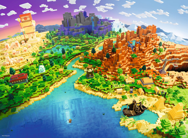 Puzzle 500 elementów Minecraft Ravensburger