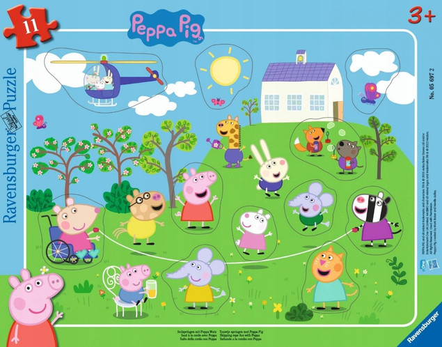 Puzzle Ravensburger 6 elementów Puzzle Peppa Pig Where to Put It?