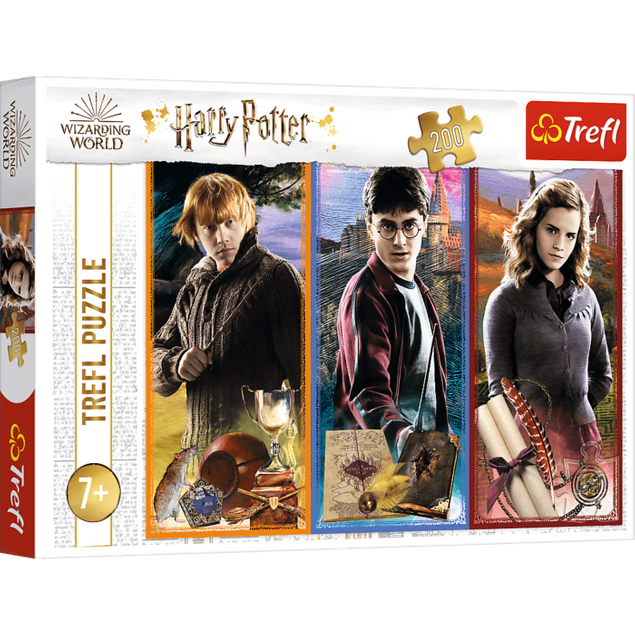 Puzzle 200 W świecie magii i czarów. Harry Potter Trefl 13277 