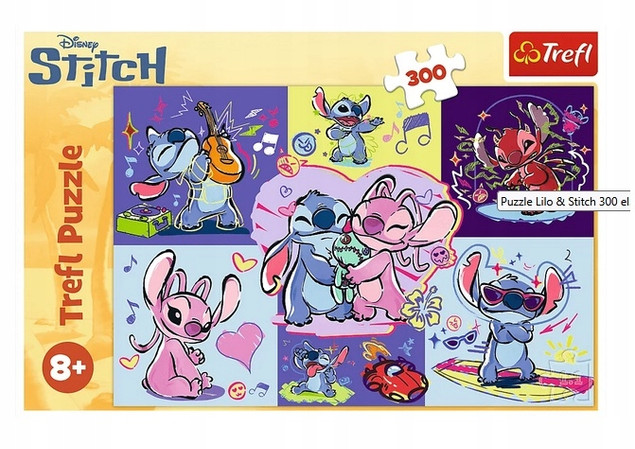 Trefl Puzzle 300 el. Disney Lilo & Stitch Zakręcony Stitch 23033