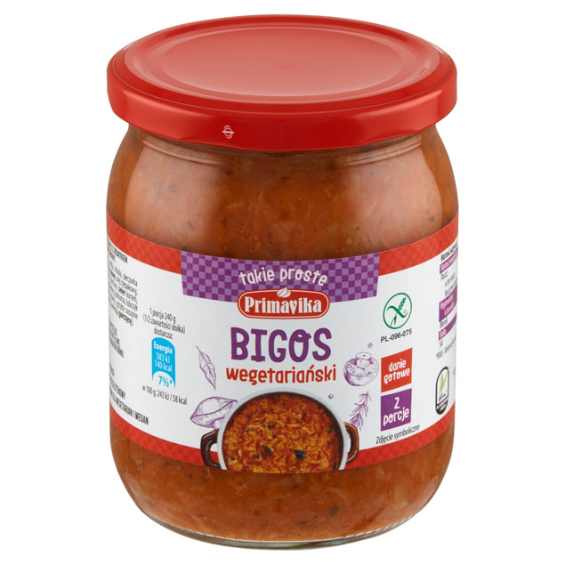 Bigos Primavika wegetariański wegański bezglutenowy 742 g